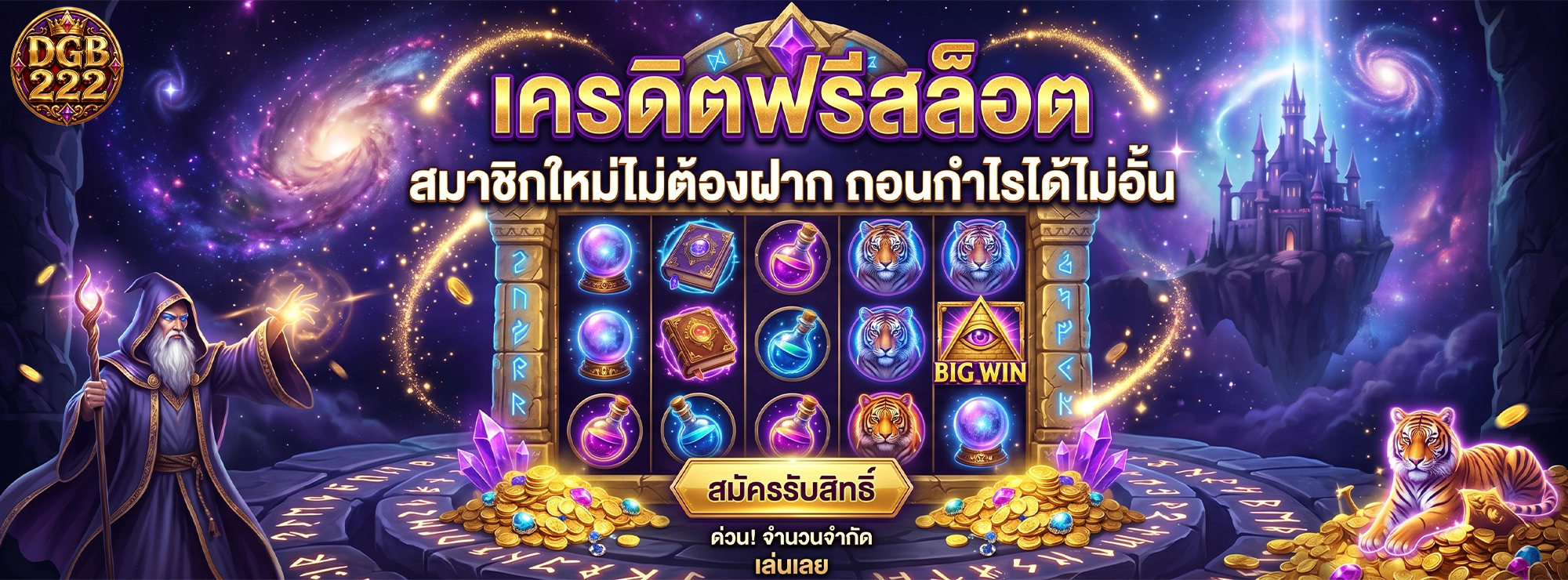 dgb222 เครดิตฟรีสล็อต สมาชิกใหม่ไม่ต้องฝาก ถอนกำไรได้ไม่อั้น